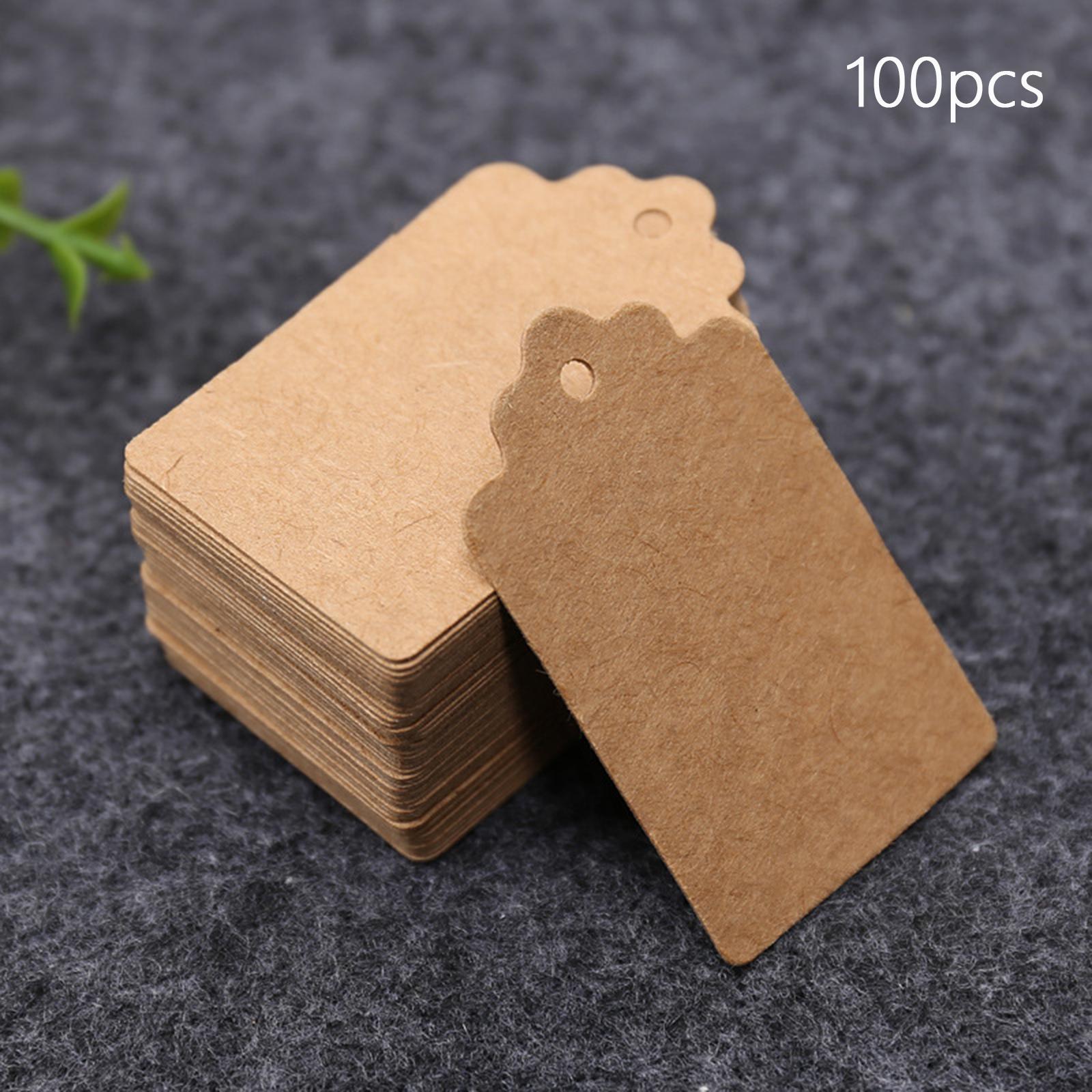 100Pieces Paper Tags Multipurpose Hang Labels for Gift Thanksgiving Wedding