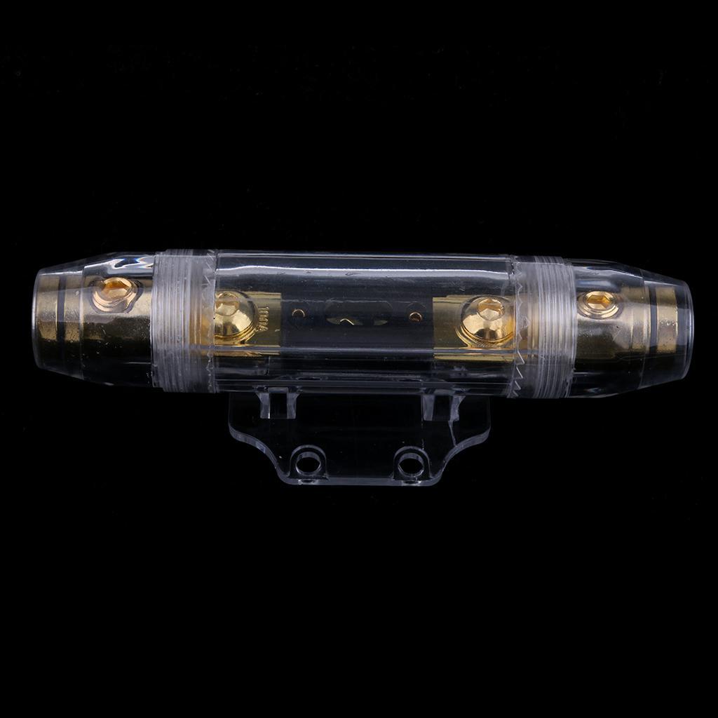 Premium 100A Car Audio Fuse Blocker Distribution Safety Holder Gold Plate