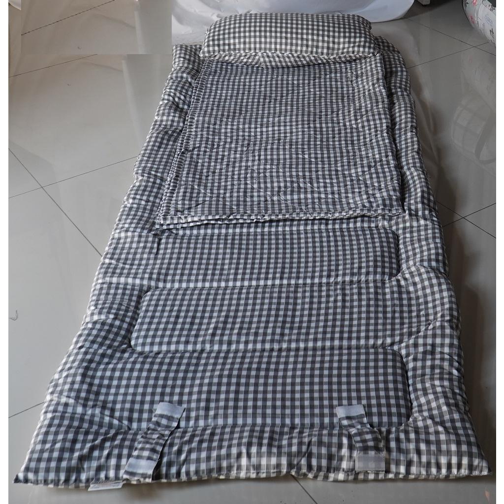 Bộ trải tiện ích Everon (Tấm trải-chăn-gối) êm ái ,tiện dụng (Đệm ngủ văn phòng siêu tiện lợi)