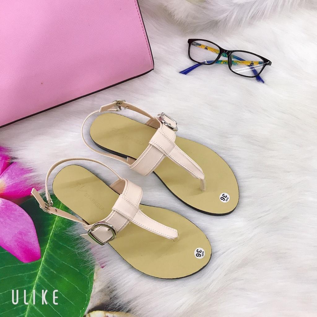 Dép Sandal Nữ Đế Bệt Xỏ Ngón, Sandal Nữ Đế Bằng Siêu Cute