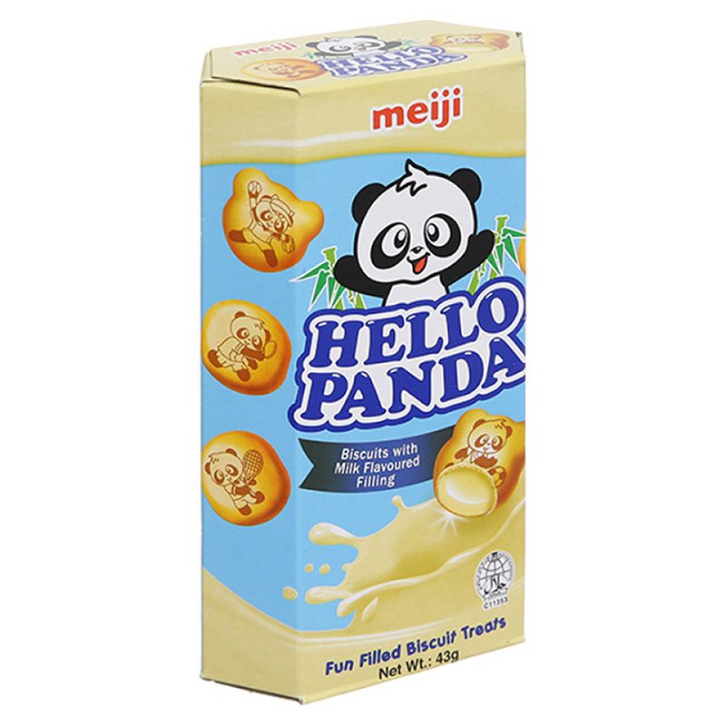 Lốc 10 Bánh Hello Meiji Panda milk 43gr