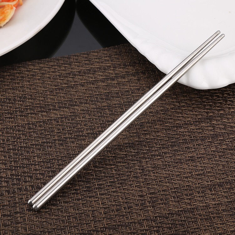 Sét 5 Đôi Đũa Inox Rỗng 22.5cm