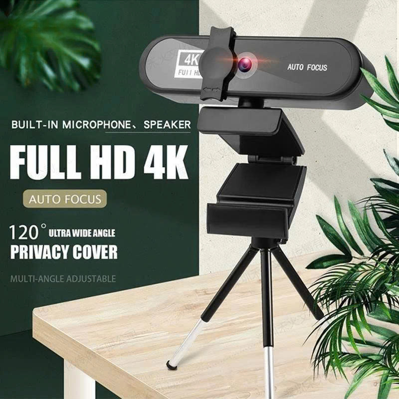 Webcam Cho Máy Tính PC Laptop 4K FullHD Kèm Mic Tích Hợp Micro To Rõ Cho Cuộc Gọi Video Call Zoom Góc Siêu Rộng New Chất Lượng Cao Để Live Stream Học Online Hàng Nhập Khẩu
