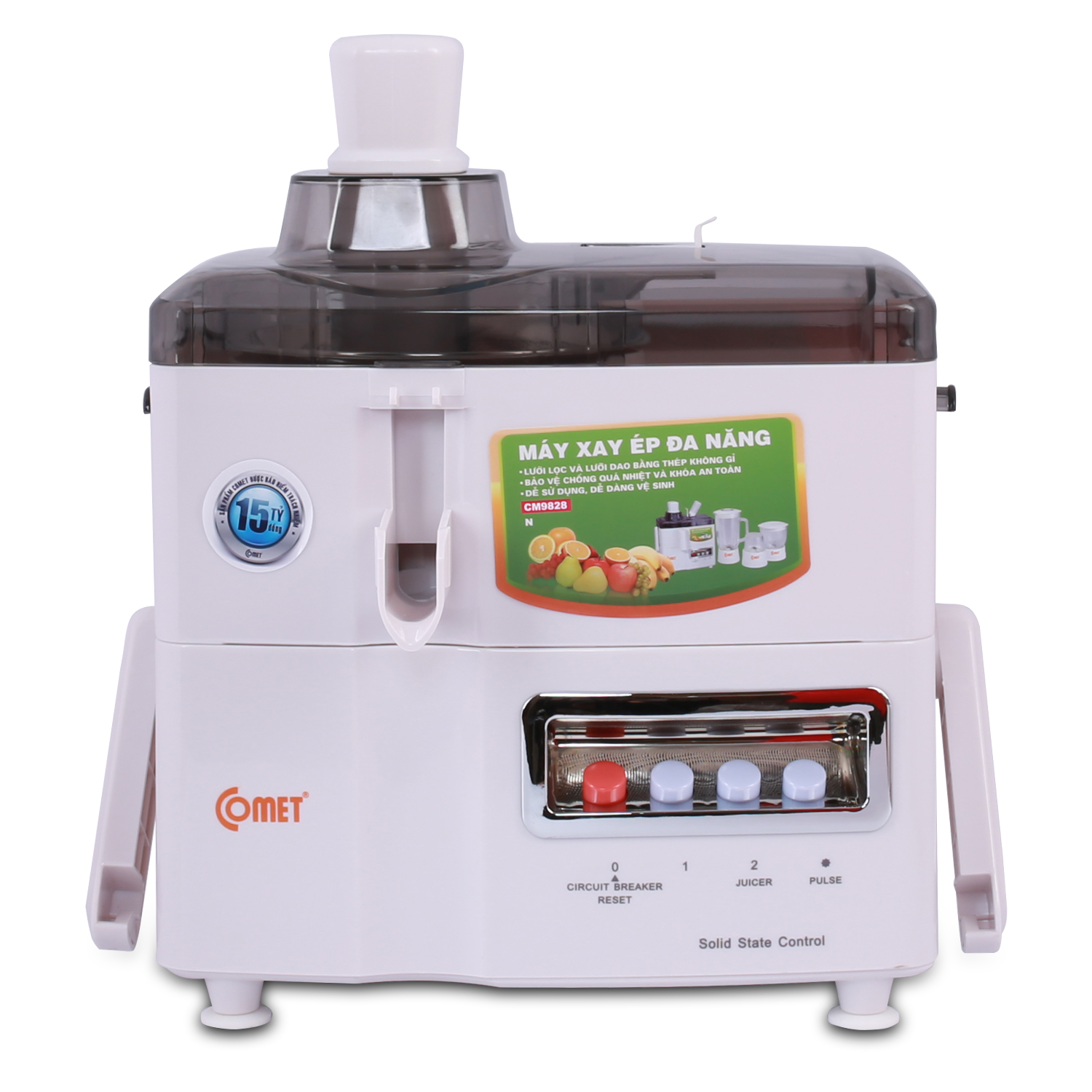 Máy xay ép đa năng 1L  Comet CM9828N (350W) - Hàng Chính Hãng