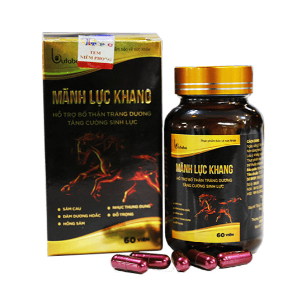 Combo 2 Hộp Mãnh Lực Khang Viên Uống Tăng Cường Sinh Lý Nam Giới ( Hộp 60 viên)