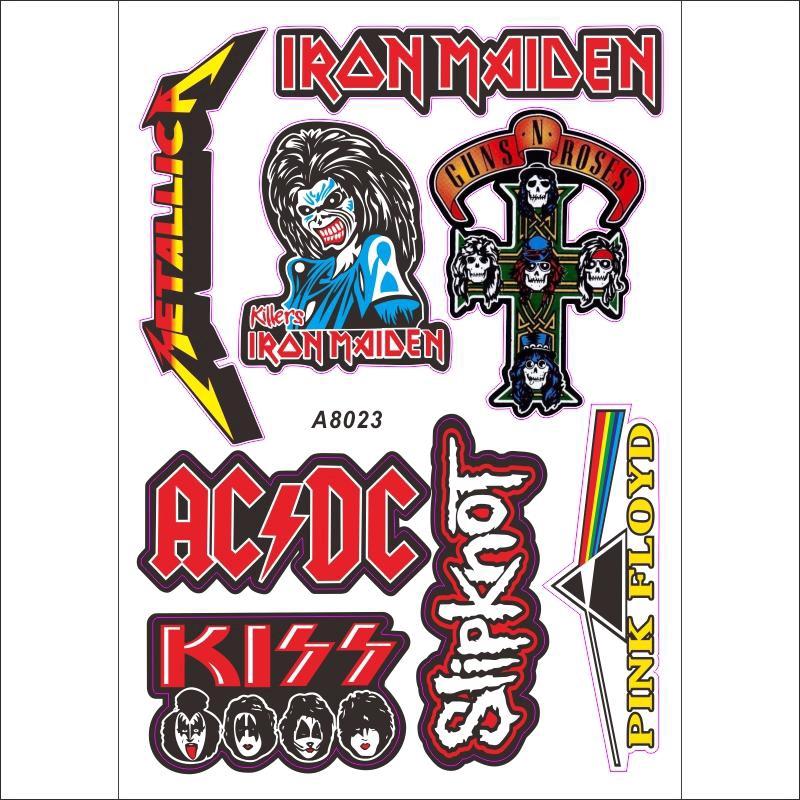 Miếng dán trang trí xe hơi hình Rockstar