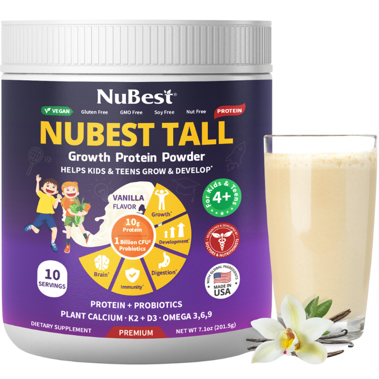 Sữa Bột NuBest Tall (Hương Vanilla) - Thực Phẩm Bổ Sung Hỗ Trợ Tăng Chiều Cao và Chăm Sóc Sức Khỏe Toàn Diện Cho Độ Tuổi từ 4 Trở Lên