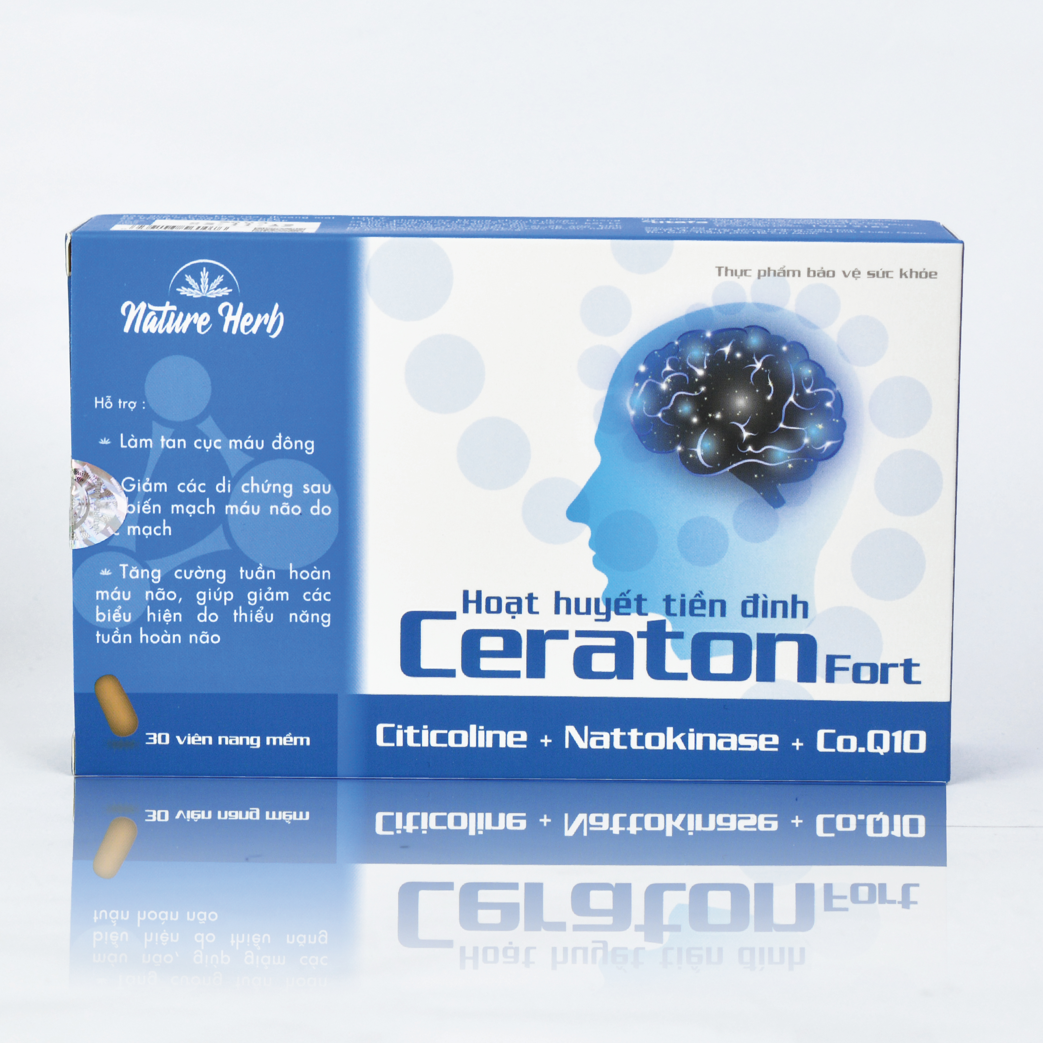 Viên uống Hoạt Huyết Tiền Đình CERATON fort - Giúp tuần hoàn máu Não, giảm tai biến, rối loạn tiền đình