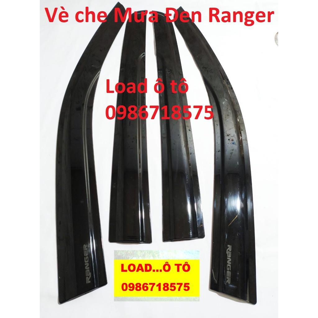 Vè Che Mưa Có Khuyết Xe Ford Ranger 2023-2016 Nhựa Đen Cao Cấp