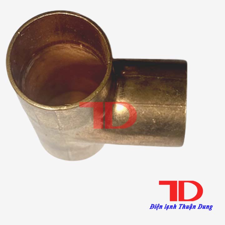 Cút tê hàn nối ống đồng chữ T phi 10 12 19 mm dùng trong điện lạnh - Điện lạnh Thuận Dung