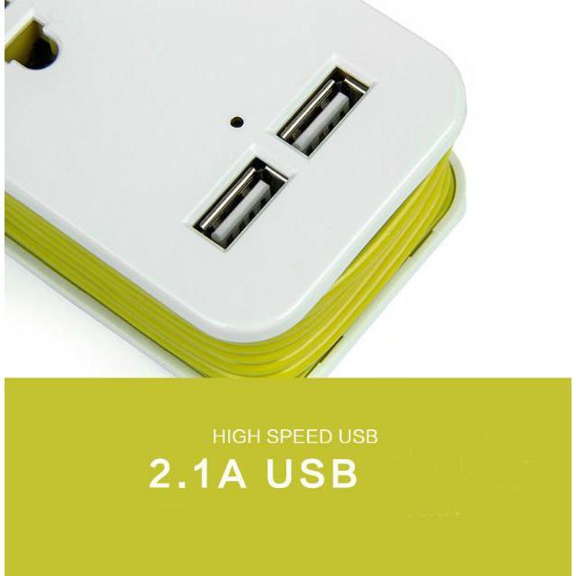 Ổ Cắm Điện Mini Thông Minh Dành Cho Macbook, Laptop dây dài 1.5m