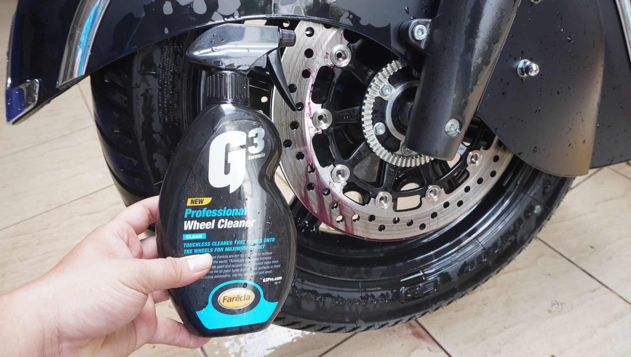 Chai xịt vệ sinh mâm xe Ô tô, xe máy G3 Pro Wheel Cleaner