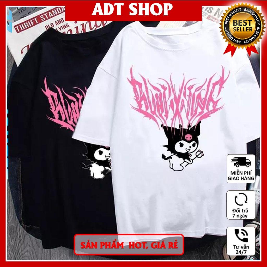 Áo Thun Unisex Nam Nữ Form Rộng Tay Lỡ Kuromi Devil Anime Thời Trang Anime Nhật Bản phong cách cá tính ADT