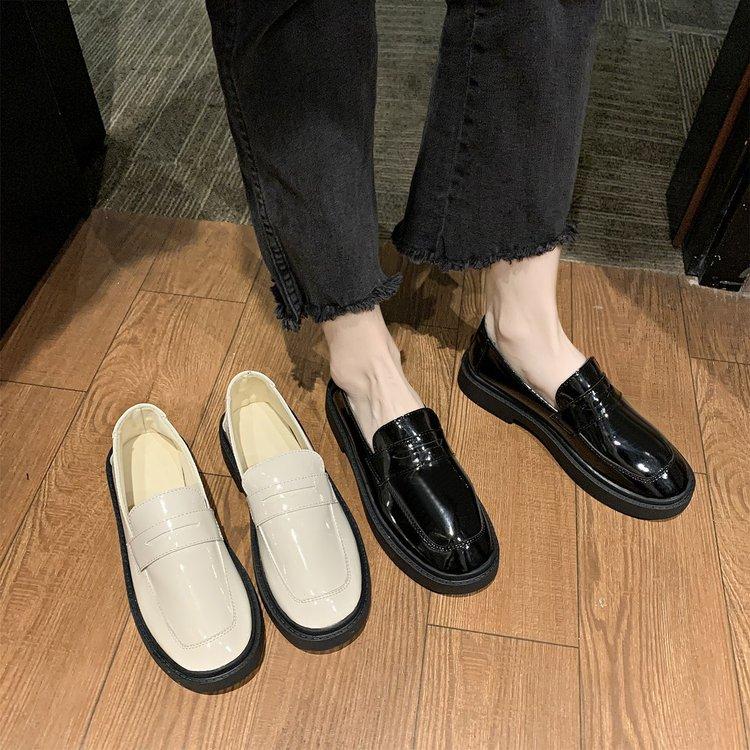 Giày Lười Đế Dày Da PU Thời Trang Dành Cho Nữ