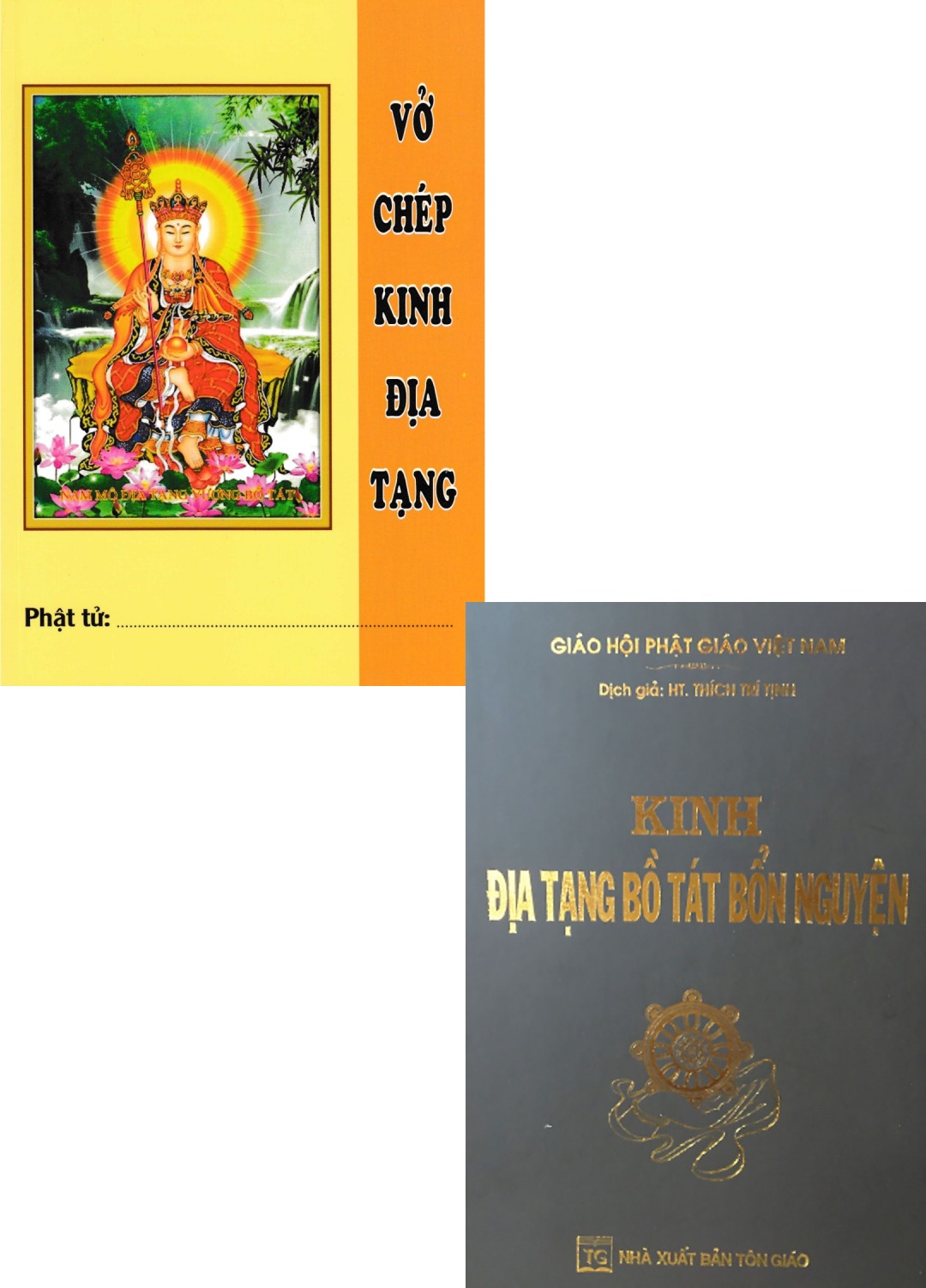 Combo Vở Chép Tay Kinh Địa Tạng + Kinh Địa Tạng Bồ Tát Bổn Nguyện - QB