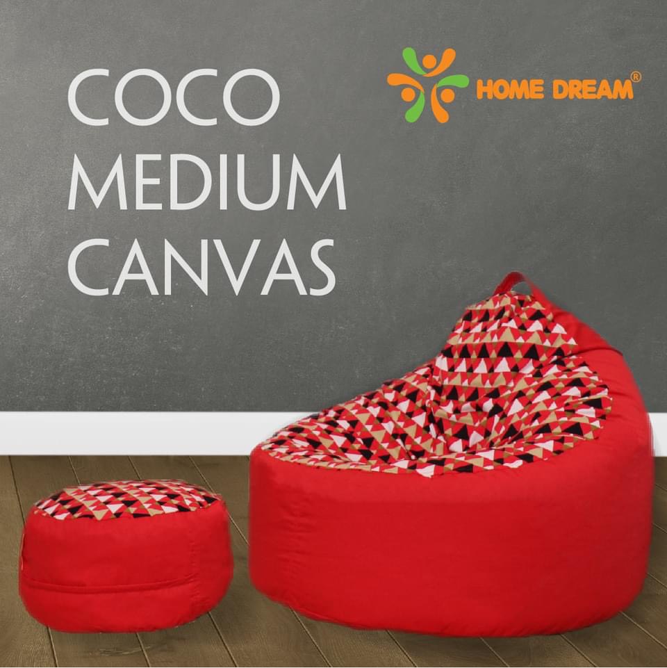 Ghế lười Coco Medium + Cube Canvas Dynamic