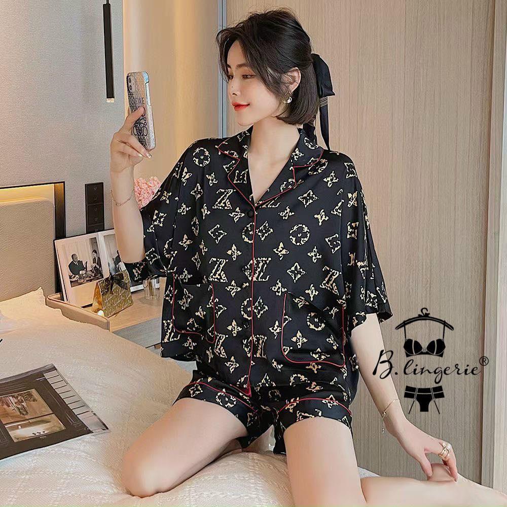 Pijama Nữ Ngắn Logo Eo Vì - B.Lingerie