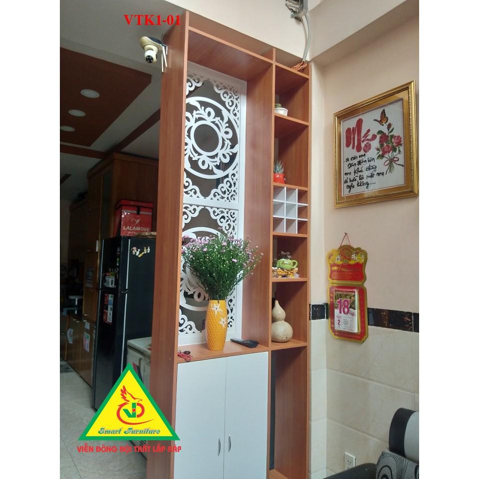 TỦ KỆ VÁCH NGĂN VTK1-01 - Nội Thất Lắp Ráp Viendong Adv