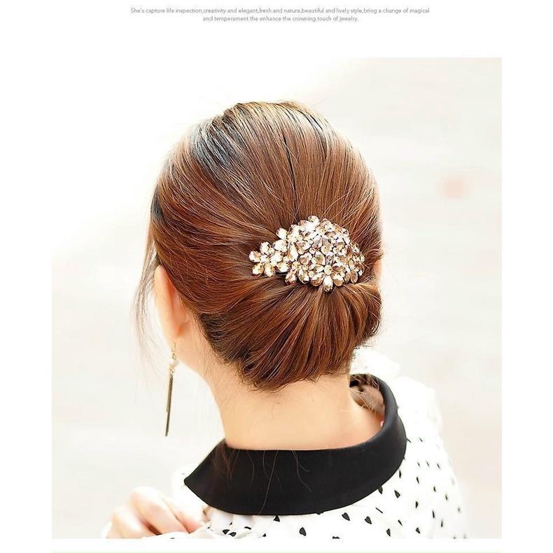 Kẹp tóc thời trang nữ đính cườm đơn giản KTL111