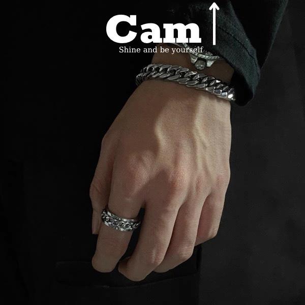 Vòng Tay Lắc Tay Dạng Dây Chuỗi Thiết Kế Đơn Giản Cho Nam Và Nữ Mắt Xích Titan Cuban - TIN Chain Xích Cam Accessories