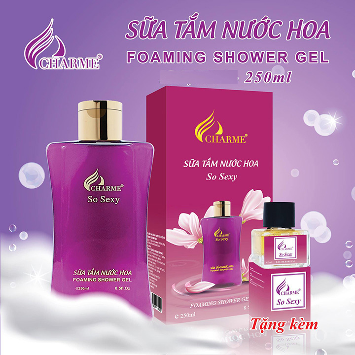 Sữa tắm hương nước hoa Charme So Sexy 250ml