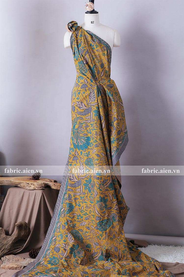 Vải Batik Soga Kain Katun Print ABSOK-08 | VẢI BÁN THEO TẤM