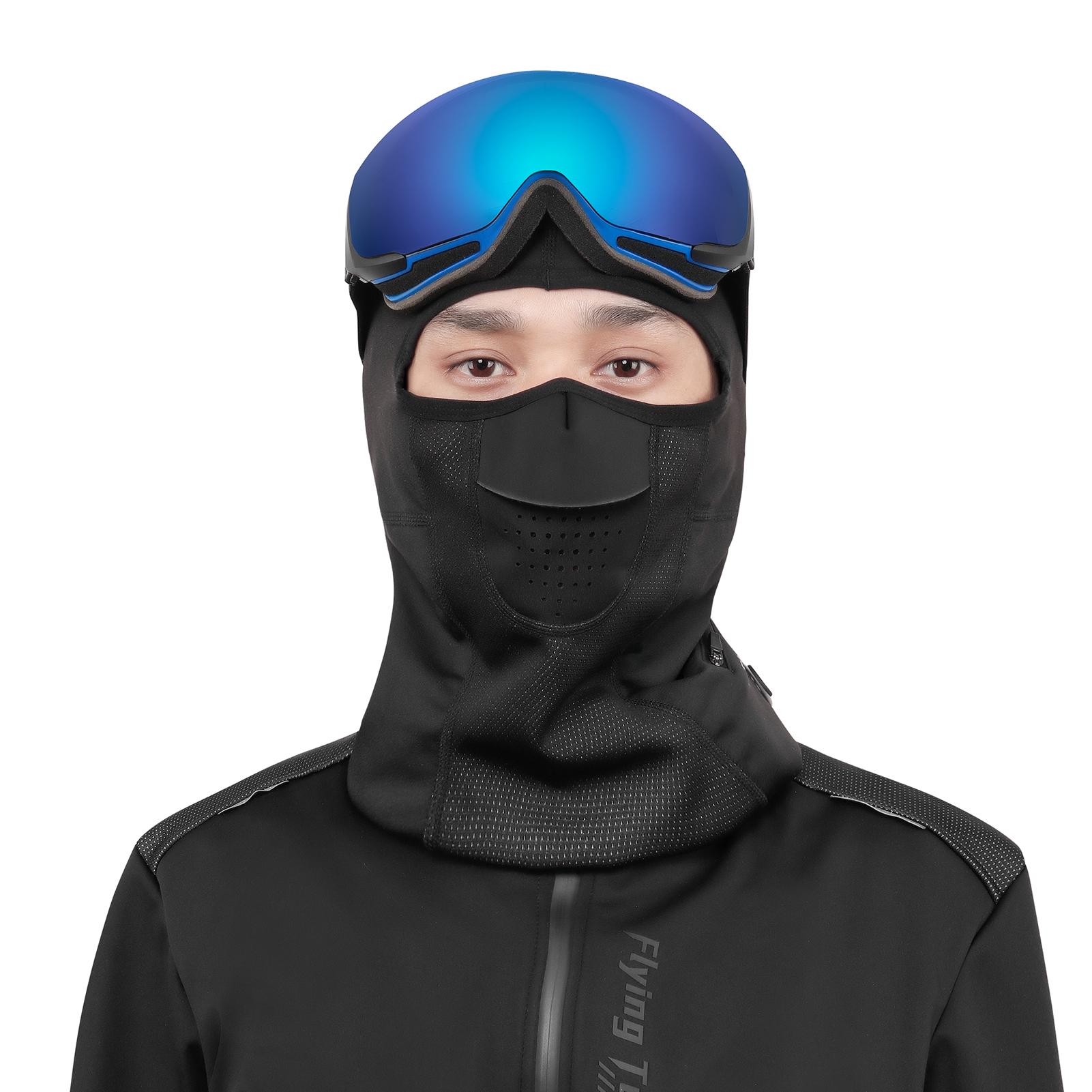 FLYING TERN Winter Warm Battery Heated Balaclava Ski Mask Headwear Windproof Thermal Fleece Face Mask Bandanas
