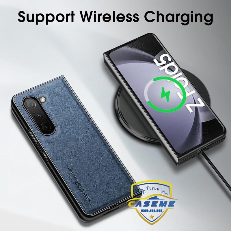 Ốp lưng da dành cho Samsung Galaxy Z Fold5 hàng chính hãng X-Level cao cấp