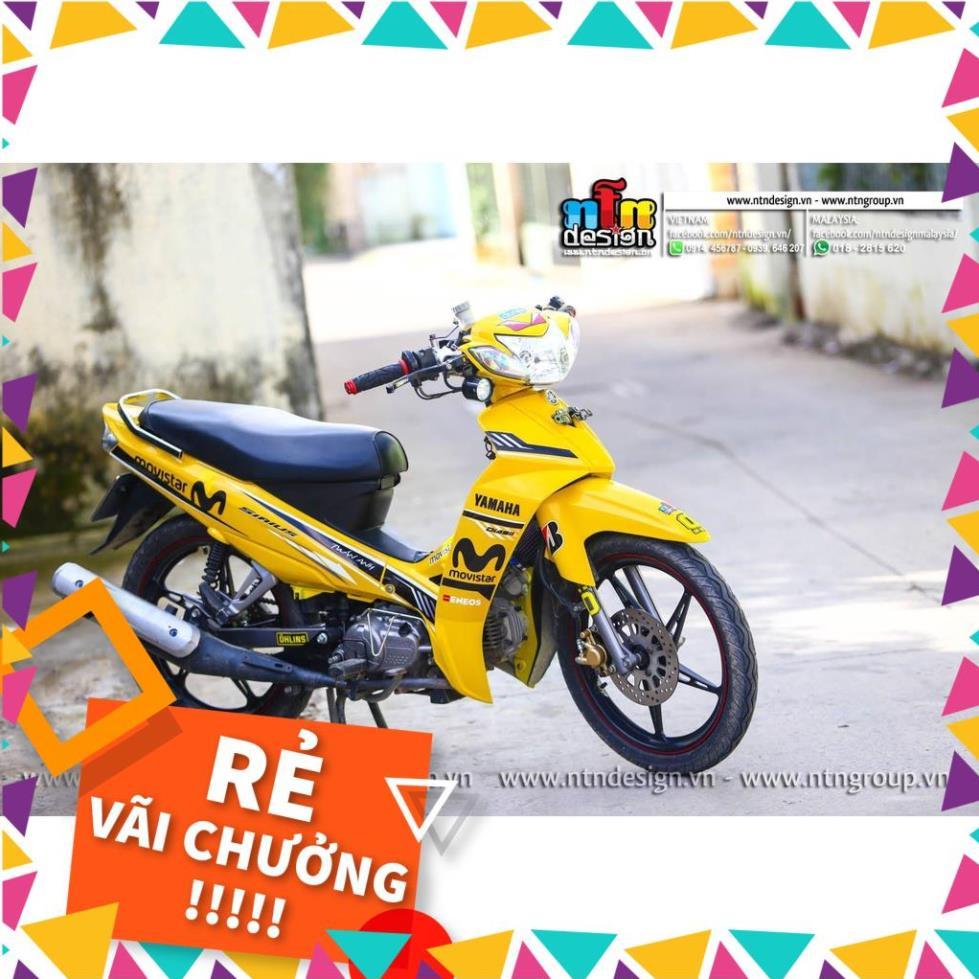 Tem Rời Sisius Mẫu Movistar Vàng Đen