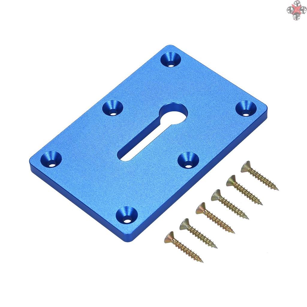 Carpenter Working Table Fixing Clamp Aluminum Alloy Clamp Plate Mounting Plate Blue