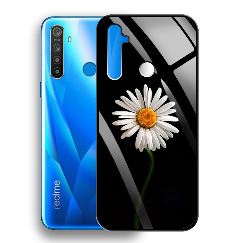 Ốp Lưng Kính Cường Lực cho điện thoại Realme 5i - 0397 8033 CUCHOAMI08 - Tặng Giá Đỡ Điện Thoại Đa Năng Cùng Mẫu Hình - Hàng Chính Hãng