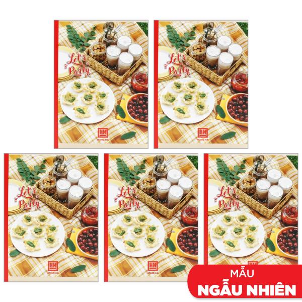 Combo 5 Vở Let's Party - 4 Ly Ngang 200 Trang ĐL 58g/m2 - Hồng Hà 0755
