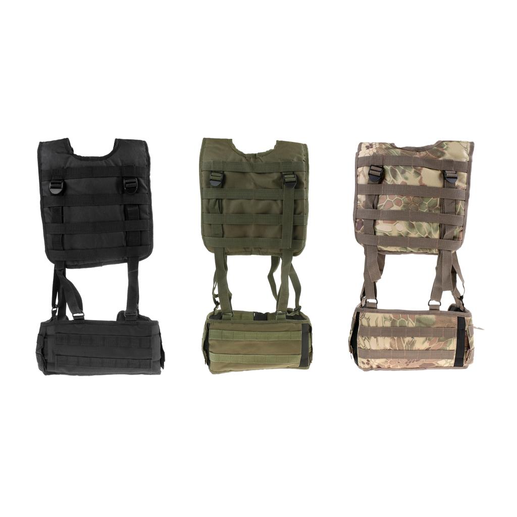 Molle Combat Vest with Battle Belt Hunting Harness Plate Carrier Chest Rig
