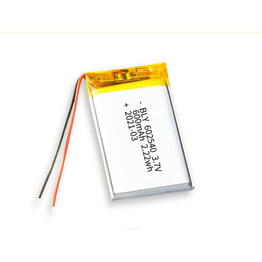 Pin Sạc Lithium Polymer 3.7V 600mah 602540 Cho tai nghe,loa Mp3 MP4 MP5 GPS PSP Bluetooth hàng mới