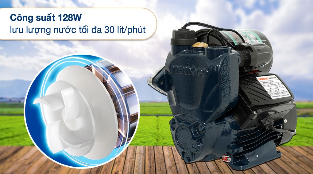 MÁY BƠM NƯỚC NÓNG TĂNG ÁP ĐIỆN TỬ NANOCO NSP128-A 128W- HÀNG CHÍNH HÃNG
