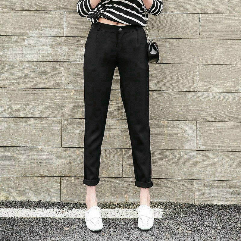 Quần baggy gấu bằng siêu nữ tính