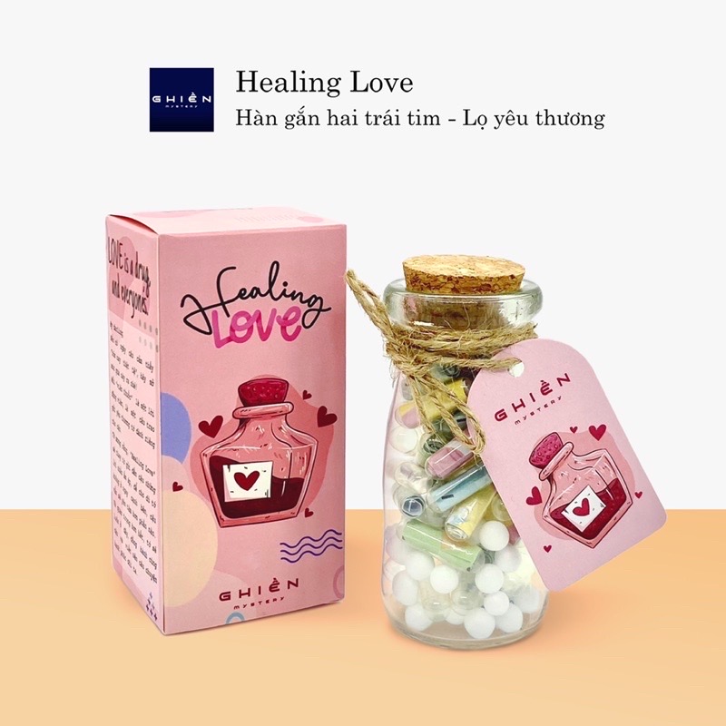 Lọ yêu thương HEALING LOVE dành cho cặp đôi - Quà tặng ẩn chứa 50 thông điệp chữa lành và hàn gắn | Ghiền Mystery