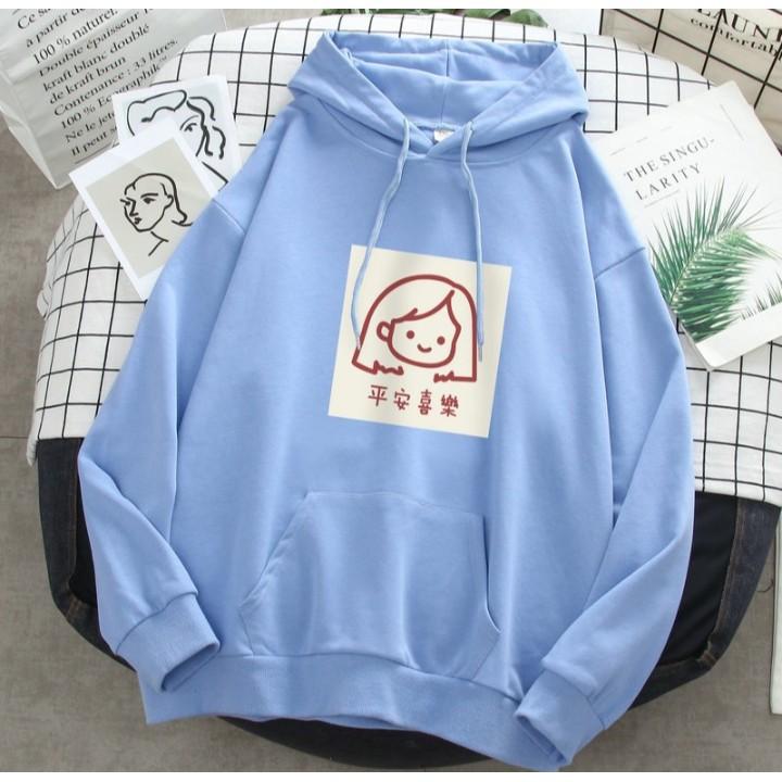 Áo hoodie logo cô gái chất nỉ bông dày siêu ấm 76