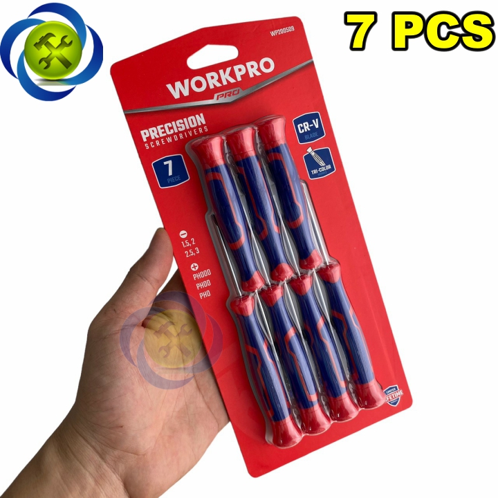 Bộ tua vít sửa chữa điện tử 7 chi tiết Workpro WP200509