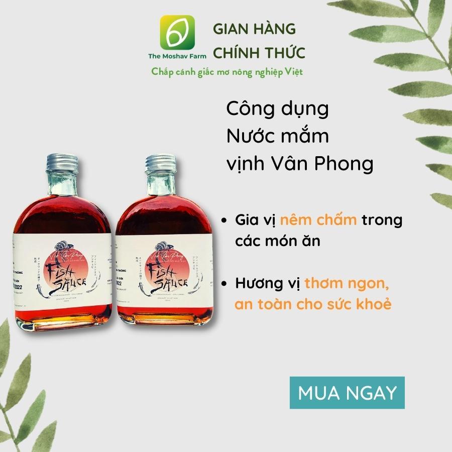 Nước Mắm Vịnh Vân Phong (Hộp 2 chai - 330ml) - Cá Cơm Tươi, Muối Biển Sạch - An Toàn Sức Khỏe Cho Cả Nhà