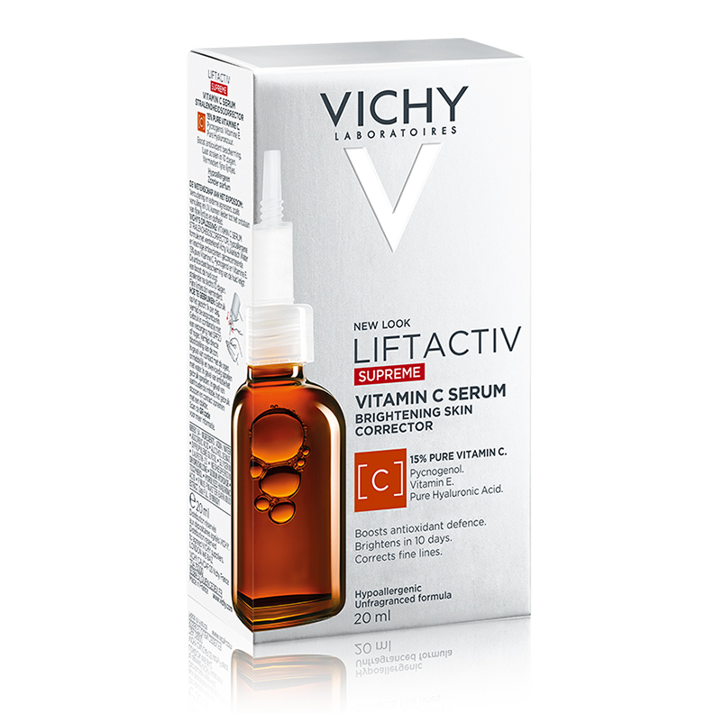 Tinh chất chống oxy hoá, dưỡng da sáng khoẻ Vichy Liftactiv Vitamin C pure 15% 20ml