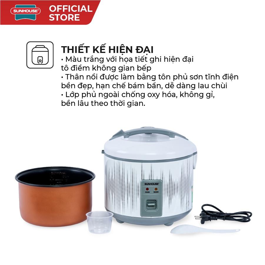 Nồi cơm điện 1.8L Sunhouse SHD8601- Hàng chính hãng