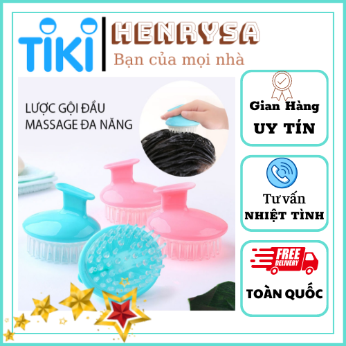 Lược Gội Đầu Massage Da Đầu Đa Năng - HENRYSA (Giao màu ngẫu nhiên)