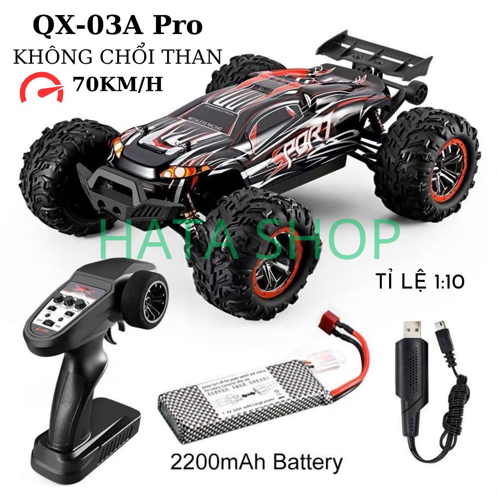 Xe Đua Địa Hình Tốc Độ Cao 70km/h Tỉ Lệ Lớn 1:10 QX-03A Pro Động Cơ Không Chổi Than