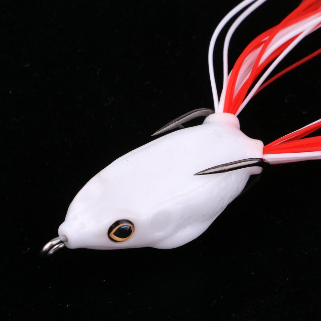 Topwater Frog Fishing Lure Soft Lure Artificial Bait Crankbaits Hook Baits Cute Frog shape life-like swimming actions in water