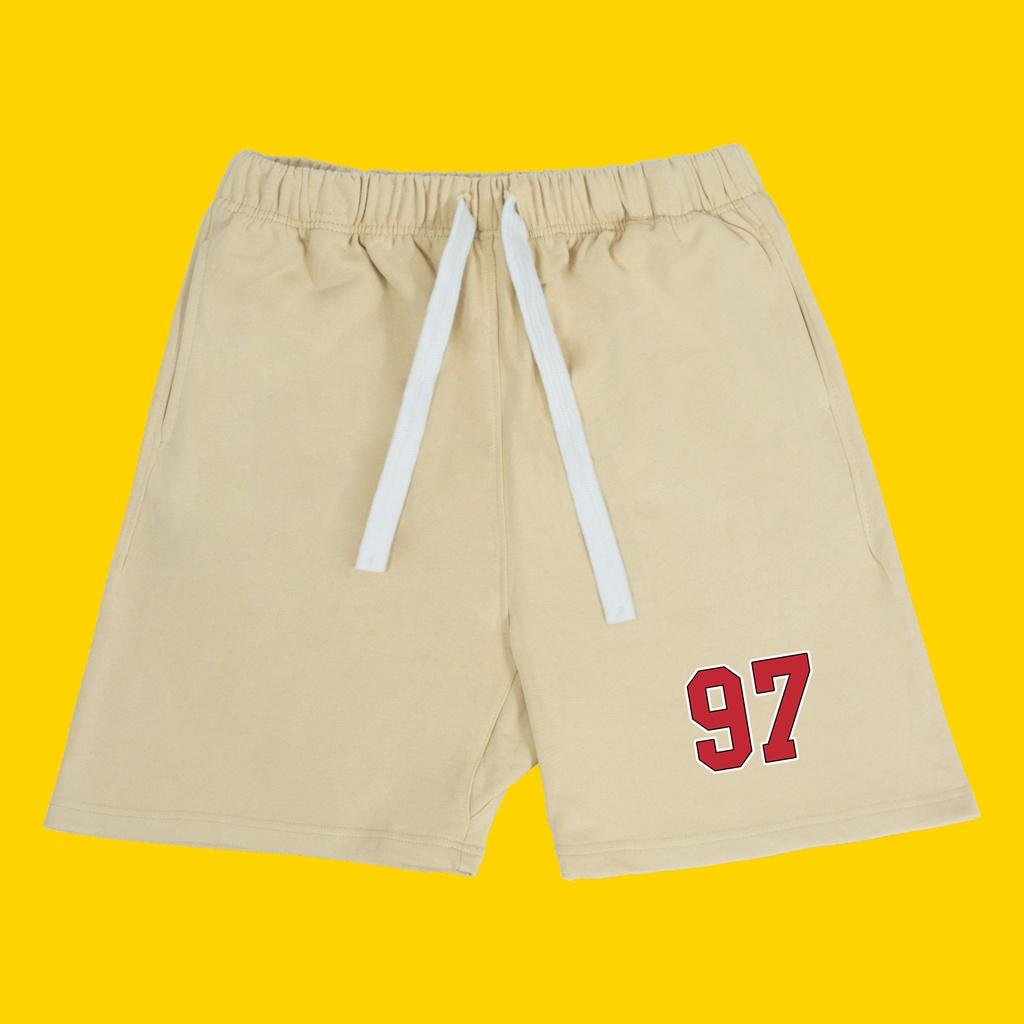 Quần short 97 nỉ da cá Hogoto shop , quần short unisex nam nữ chất liệu cotton