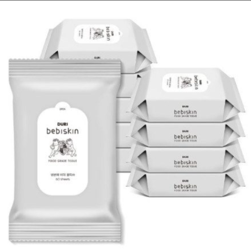 Combo 10 gói khăn giấy ướt có thể tan được trong nước Duri an toàn cho bé