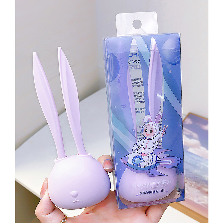 Bộ 2 dao cạo tỉa lông mày Rabbit Eyebrow Razor tỉa chân mày tóc mái tiện lợi