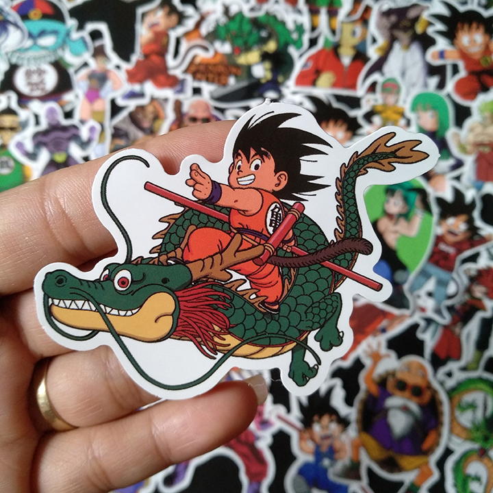 Bộ Sticker dán cao cấp chủ đề DRAGON BALL - SONGOKU - Dùng dán Xe, dán mũ bảo hiểm, dán Laptop