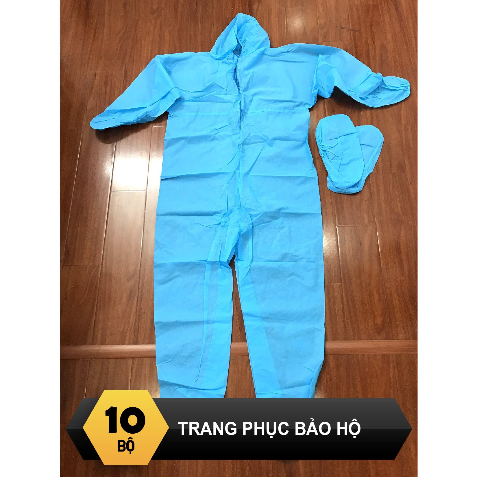 COMBO 10 Bộ Trang phục bảo hộ, chống dịch CAEMEDI Cao Cấp L0, size L, thoải mái, tiêu chuẩn, dễ sử dụng